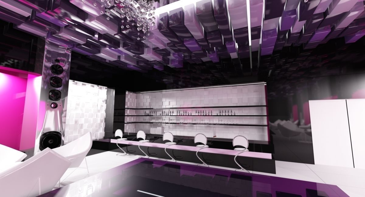 Night club or Bar 3D model_2
