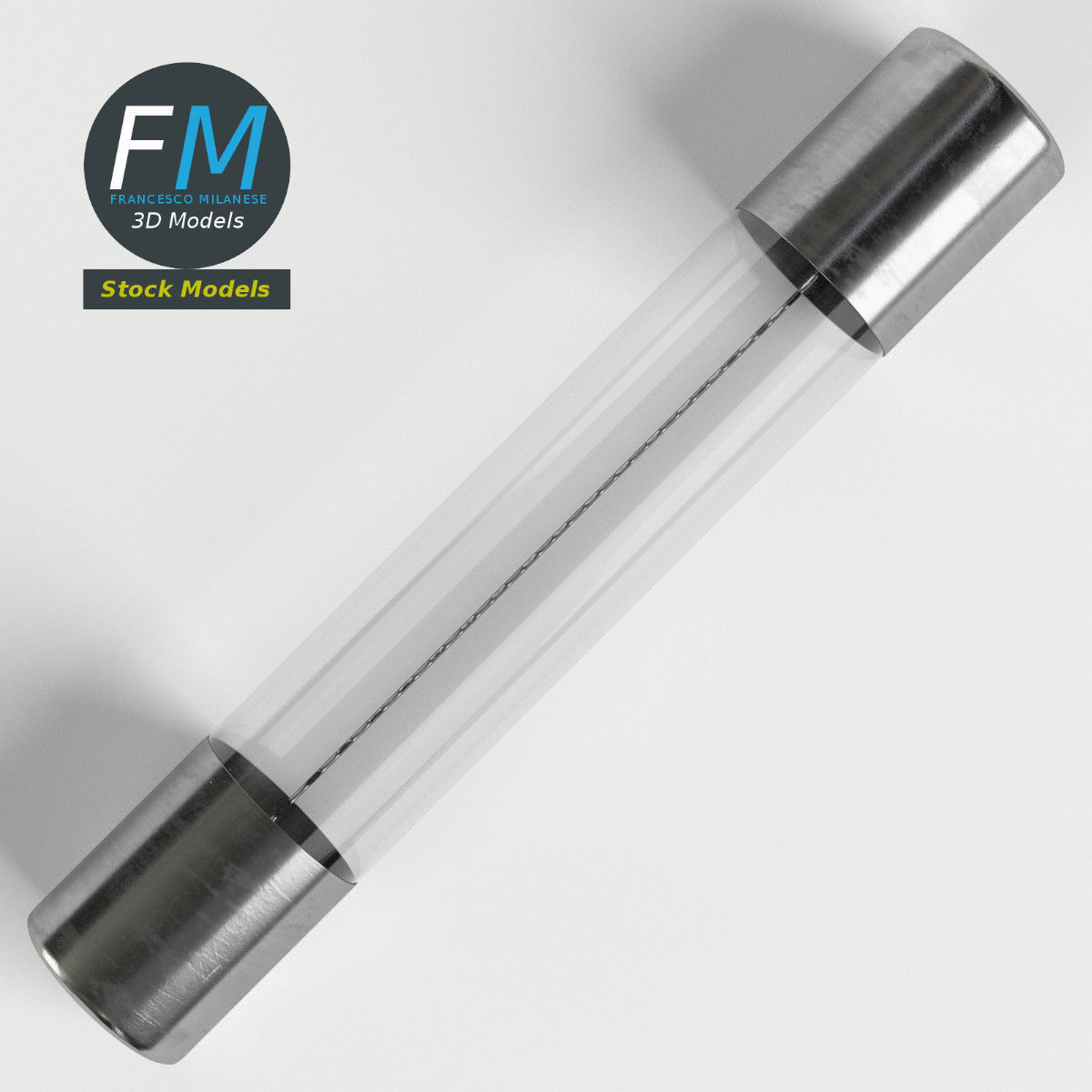 Electronic axial fuse 3D model_6