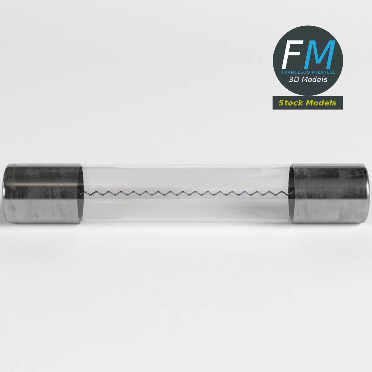 Electronic axial fuse 3D model_0