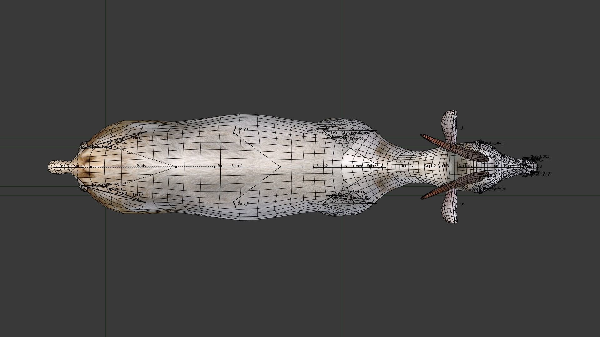 Saanen goat Low-poly 3D model_5