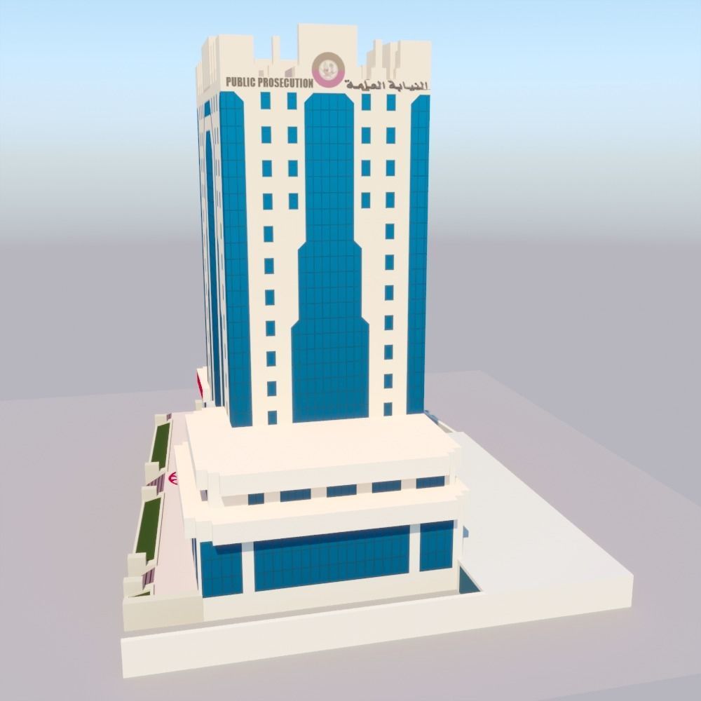  Public Prosecution Low-poly 3D model_1