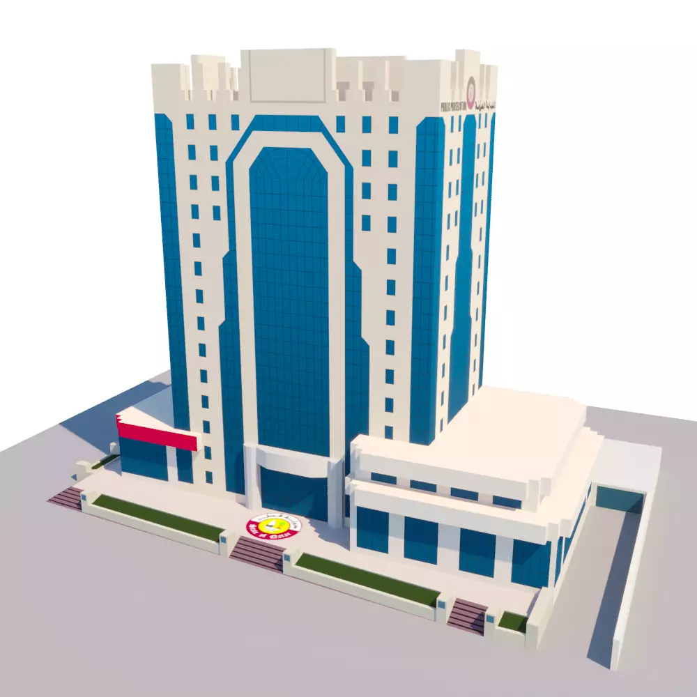  Public Prosecution Low-poly 3D model_0