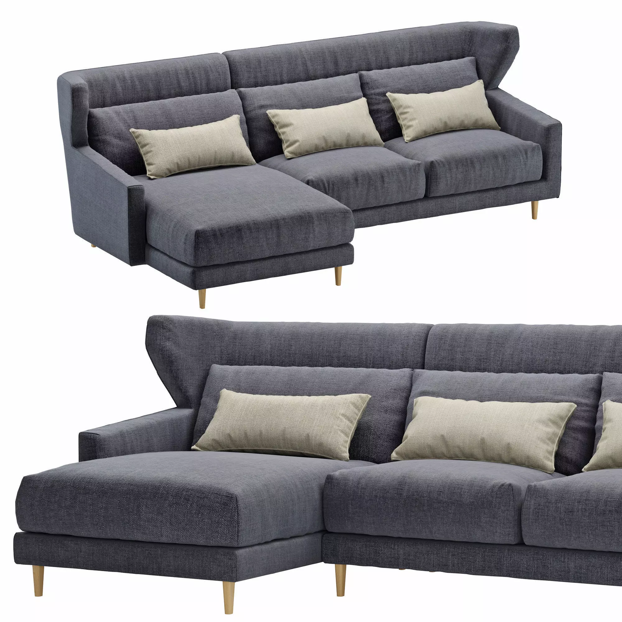 Sofa corner SANCAL folk 3D model