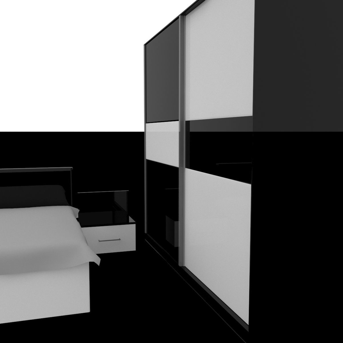 bedroom set 04 3D model_3