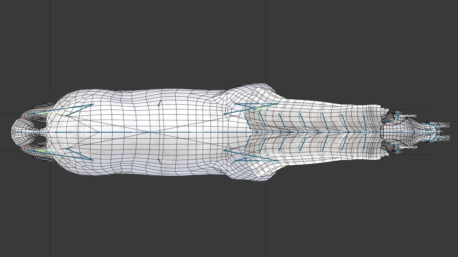 Horse running Low-poly 3D model_5