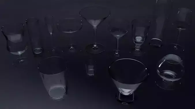Glass pack - 13 differents glasses
