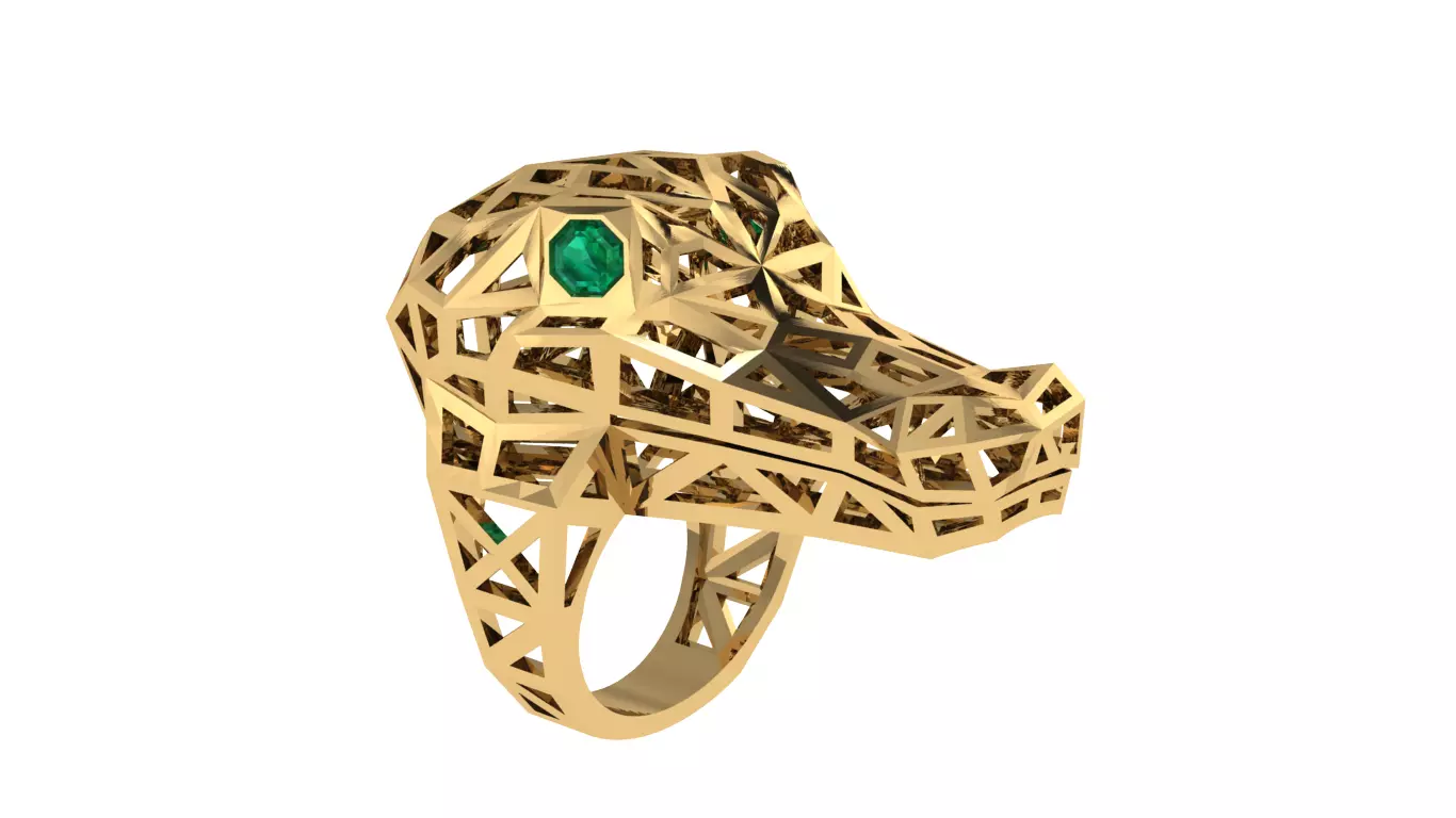 Wired Crocodile 3D print model_0