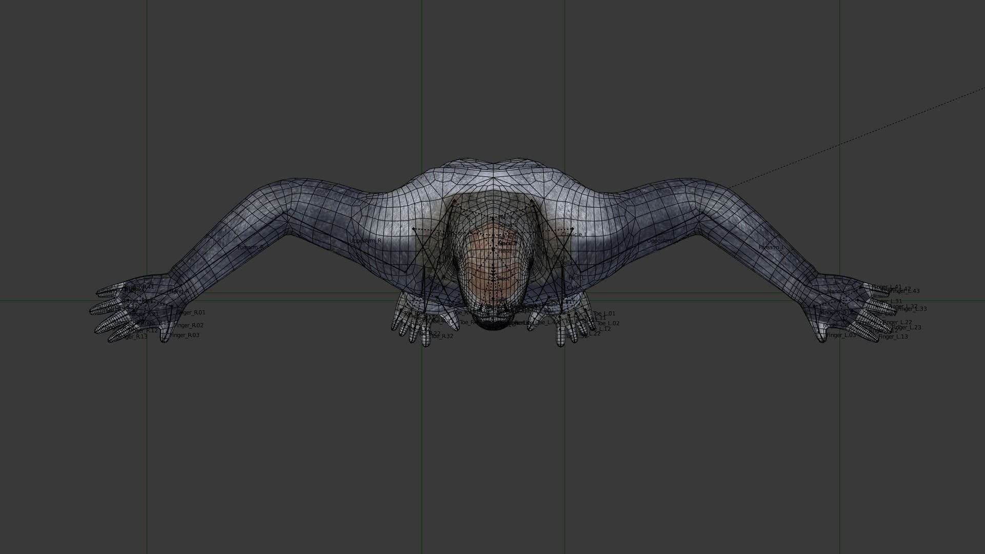 Gorilla Low-poly 3D model_5