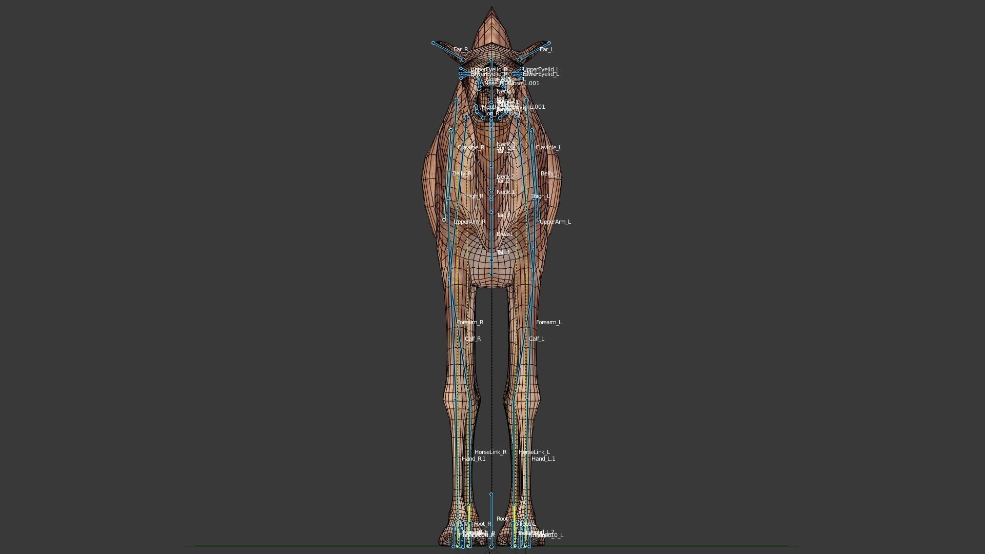 Camel Low-poly 3D model_6