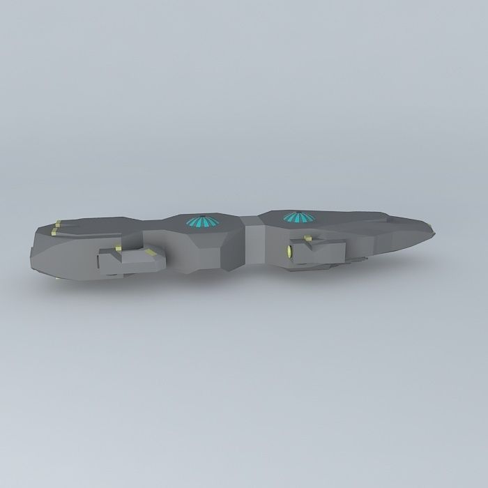 Experimental Assault Frigate Free 3D model_2