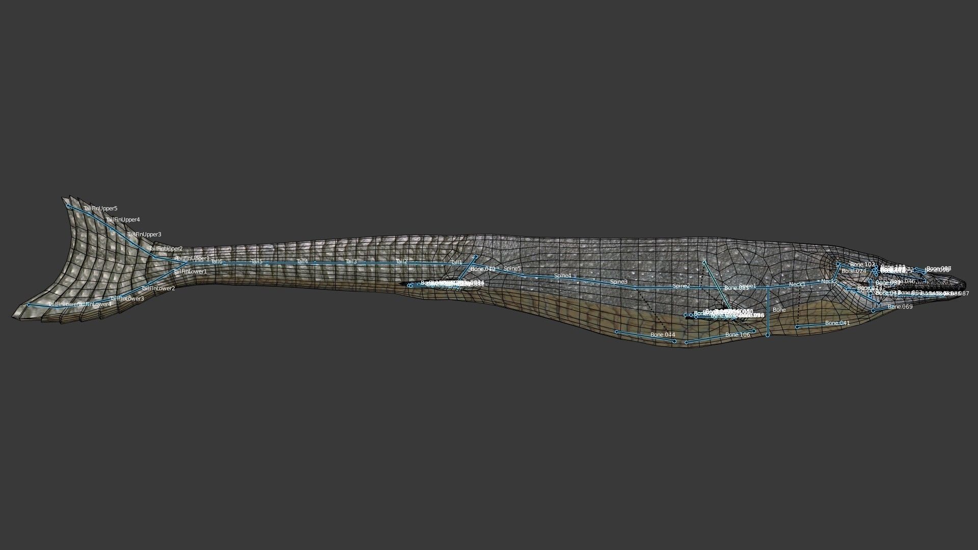 Mosasaurus Low-poly 3D model_4