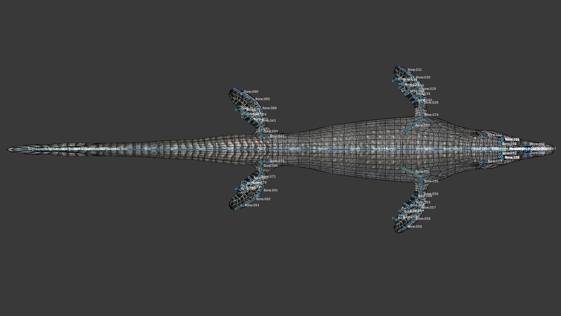 Mosasaurus Low-poly 3D model_5