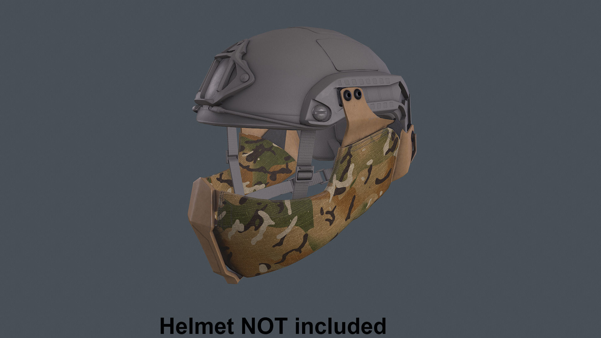Helmet tactical gear Low-poly 3D model_2