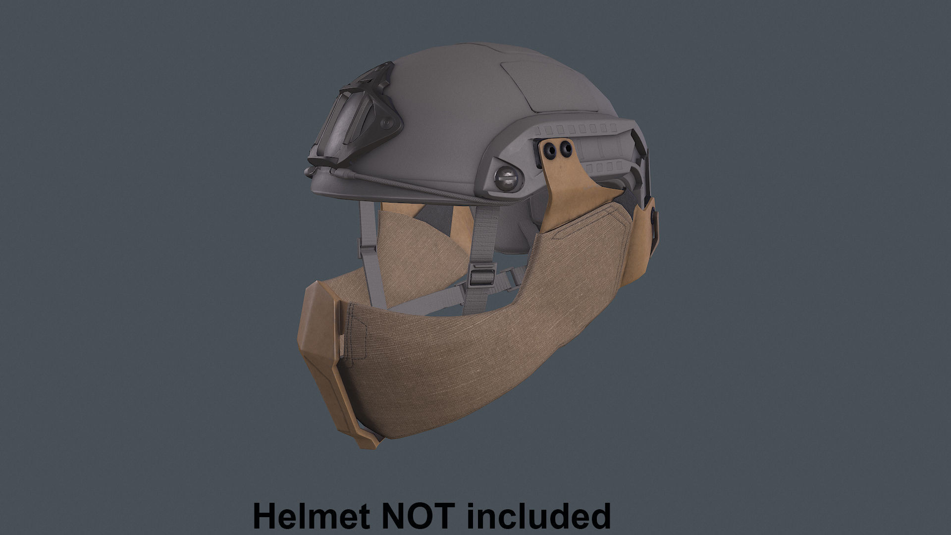 Helmet tactical gear Low-poly 3D model_1