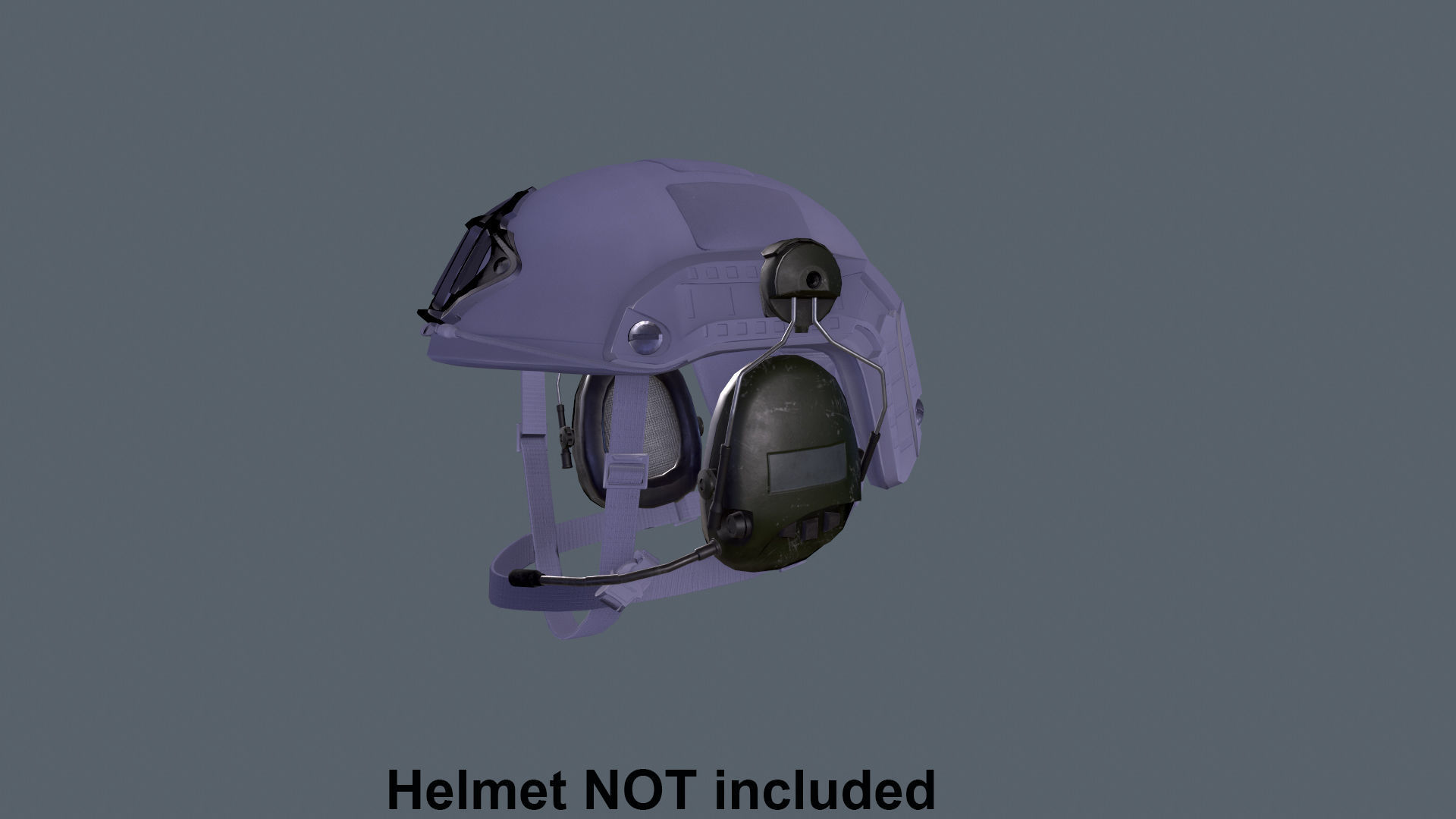 Helmet tactical gear Low-poly 3D model_20