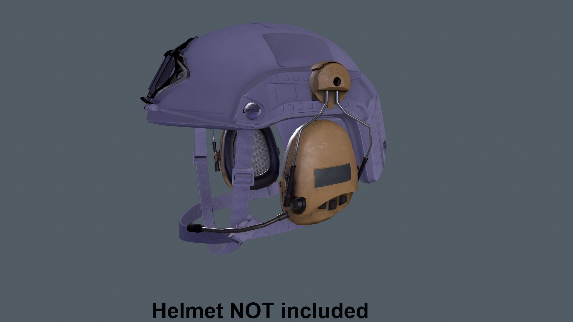 Helmet tactical gear Low-poly 3D model_16