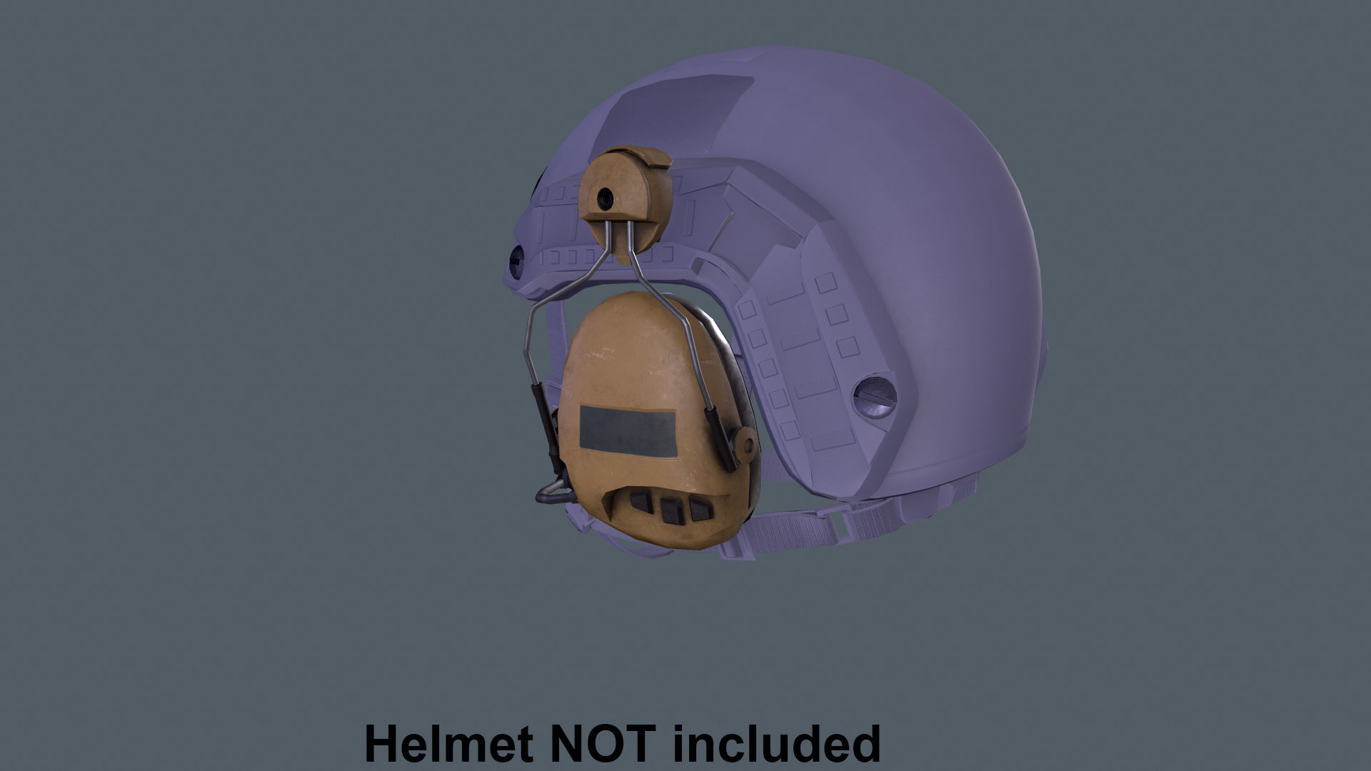 Helmet tactical gear Low-poly 3D model_17