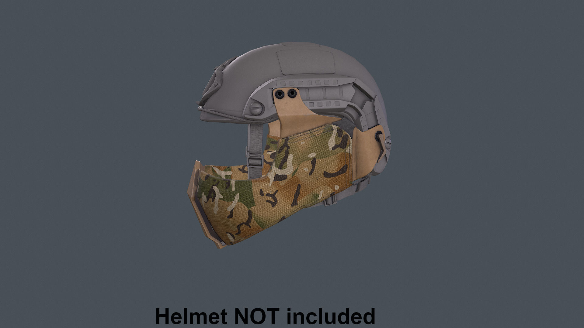 Helmet tactical gear Low-poly 3D model_6