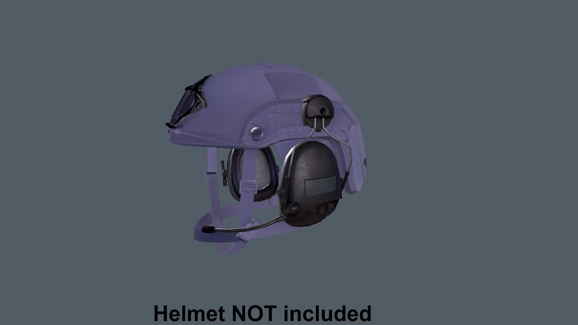 Helmet tactical gear Low-poly 3D model_19