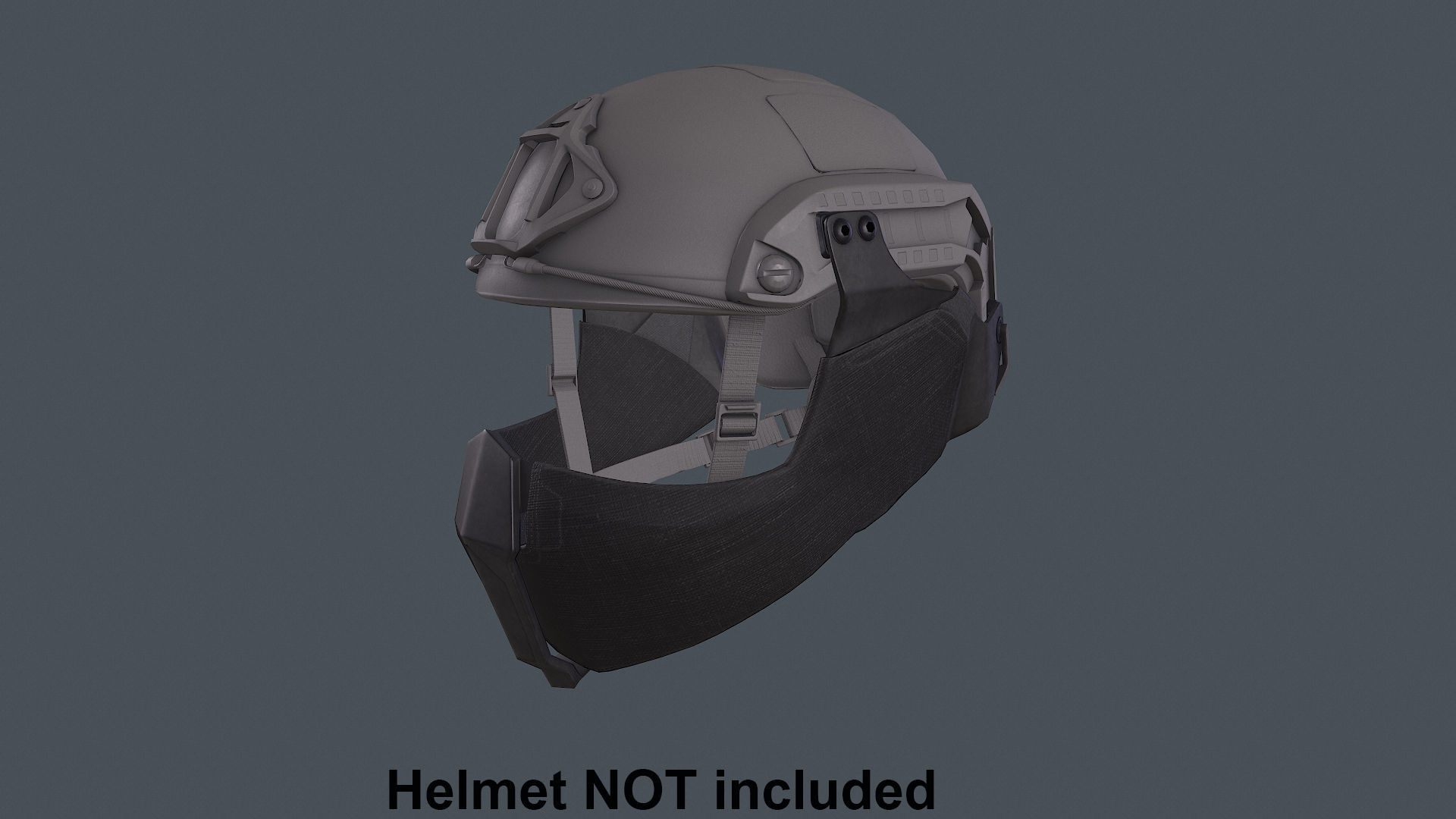 Helmet tactical gear Low-poly 3D model_5