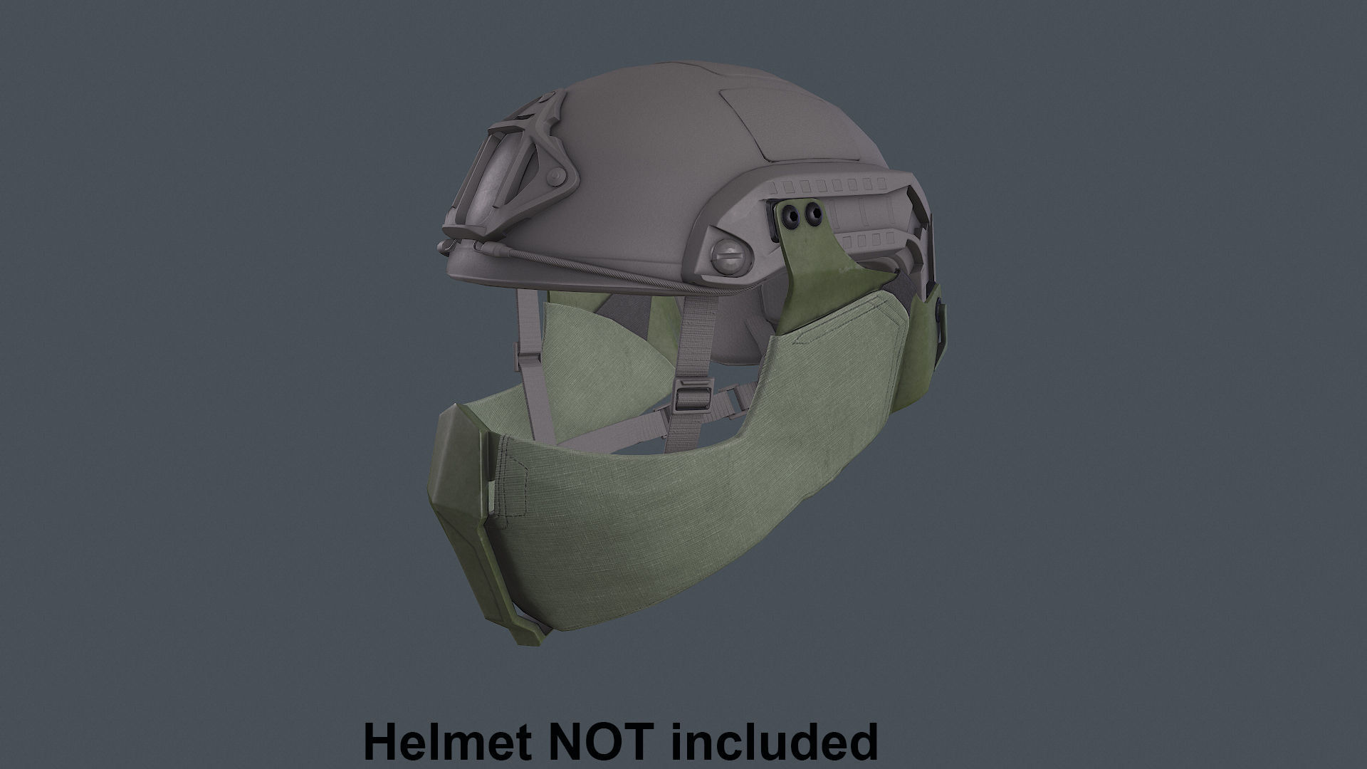 Helmet tactical gear Low-poly 3D model_3