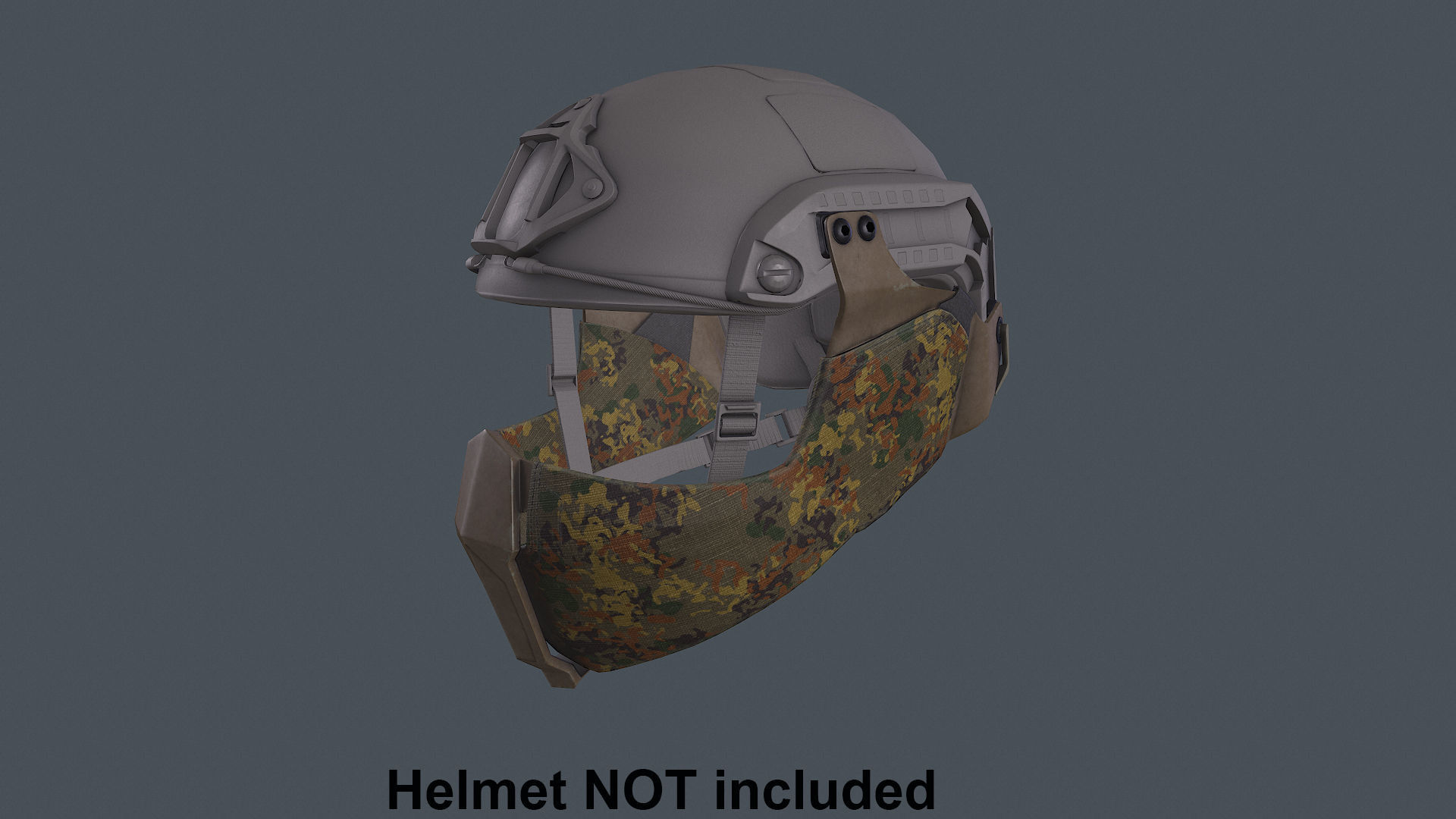 Helmet tactical gear Low-poly 3D model_4