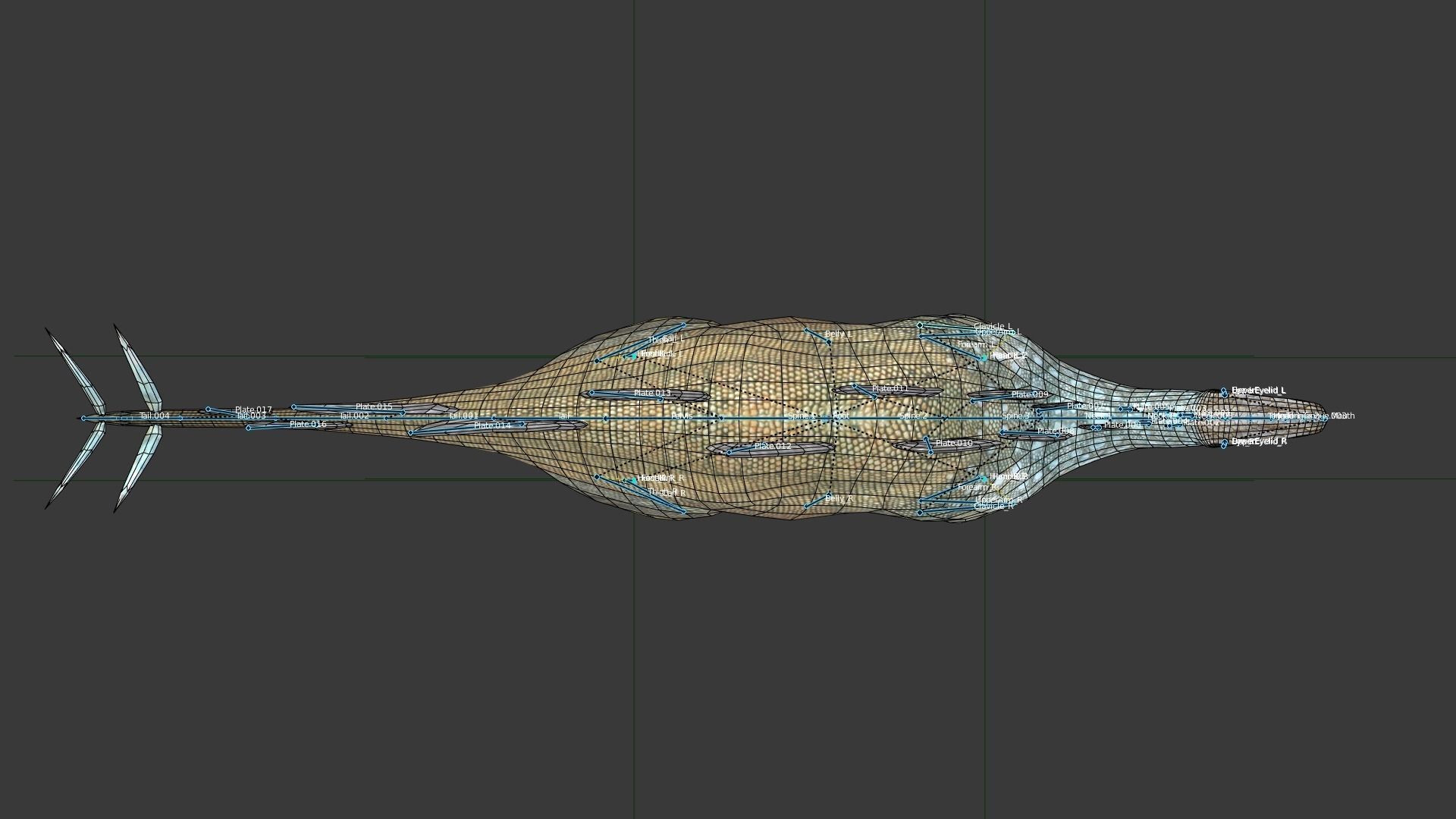 Stegosaurus dinosaur Low-poly 3D model_5