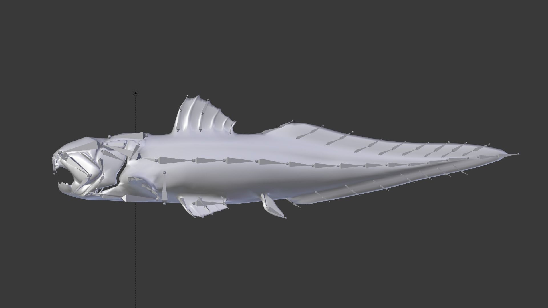 Dunkleosteus fish Low-poly 3D model_6