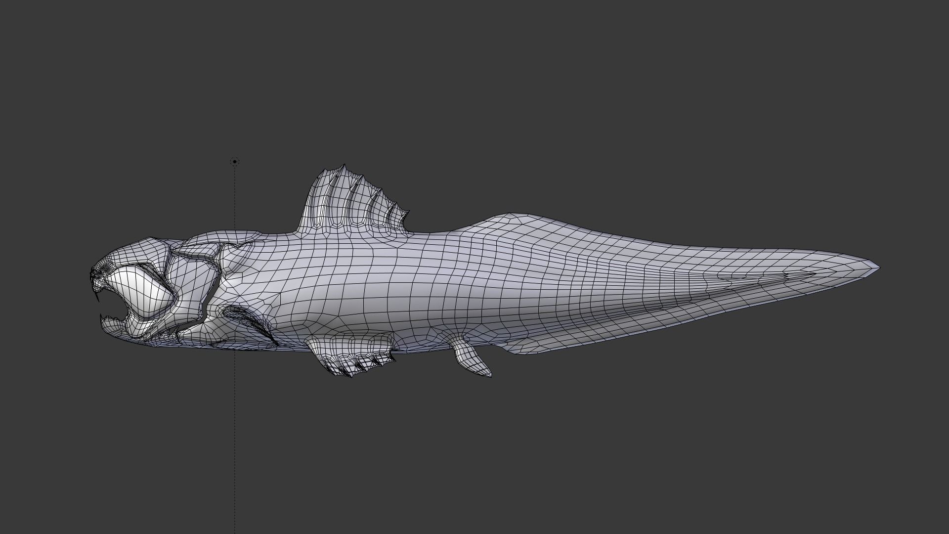 Dunkleosteus fish Low-poly 3D model_7