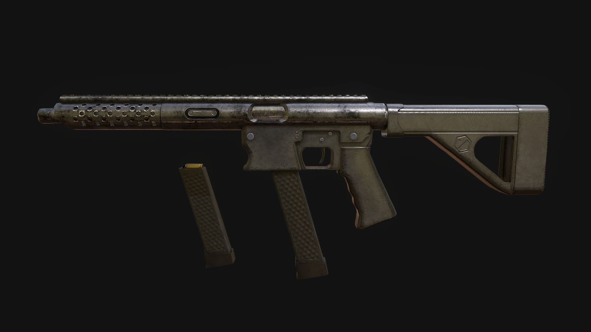 TNW 9mm Low-poly 3D model_1