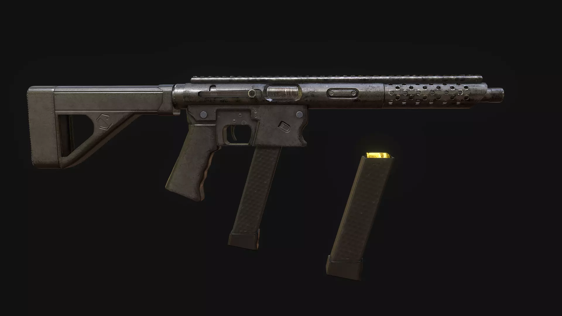 TNW 9mm Low-poly 3D model_0