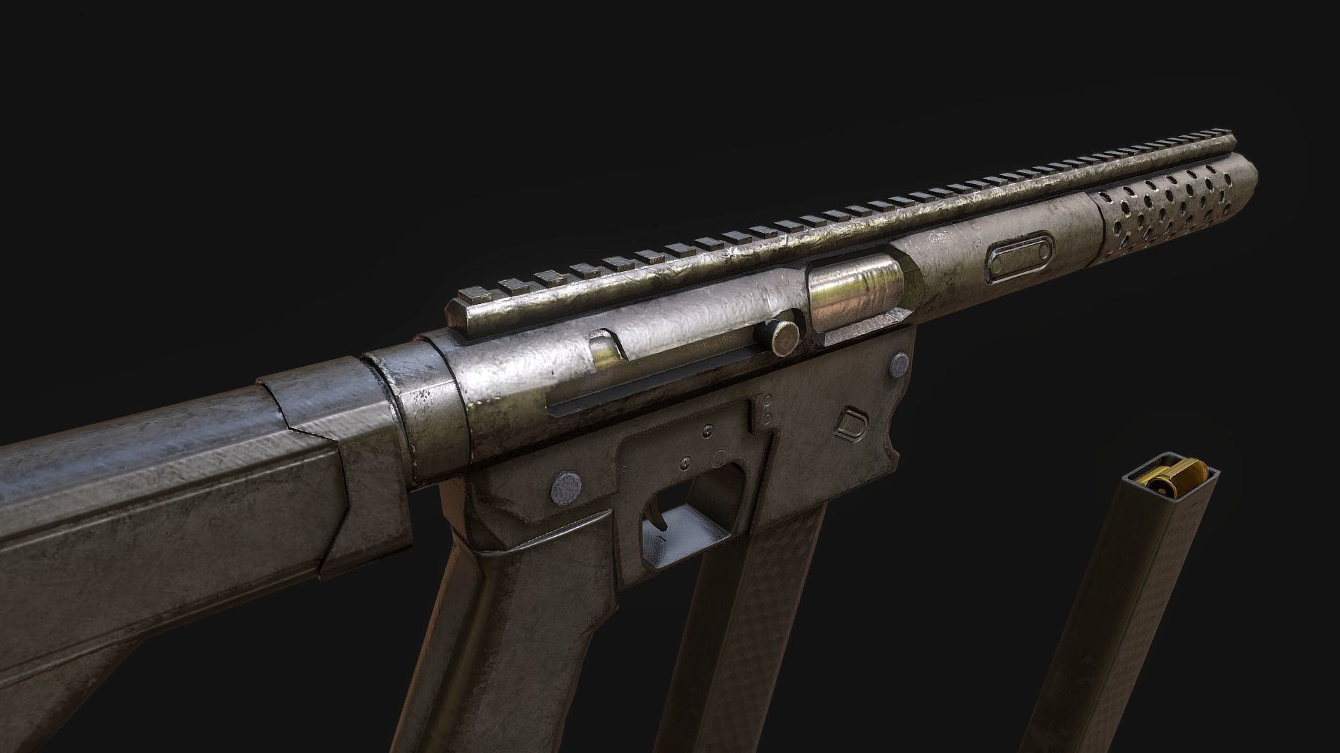 TNW 9mm Low-poly 3D model_2