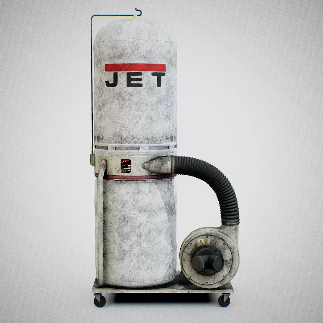 Sawdust Collector - JET 01 Dirty Low-poly 3D model