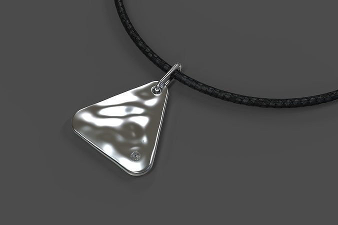 Triangle aqua pendant 3D print model