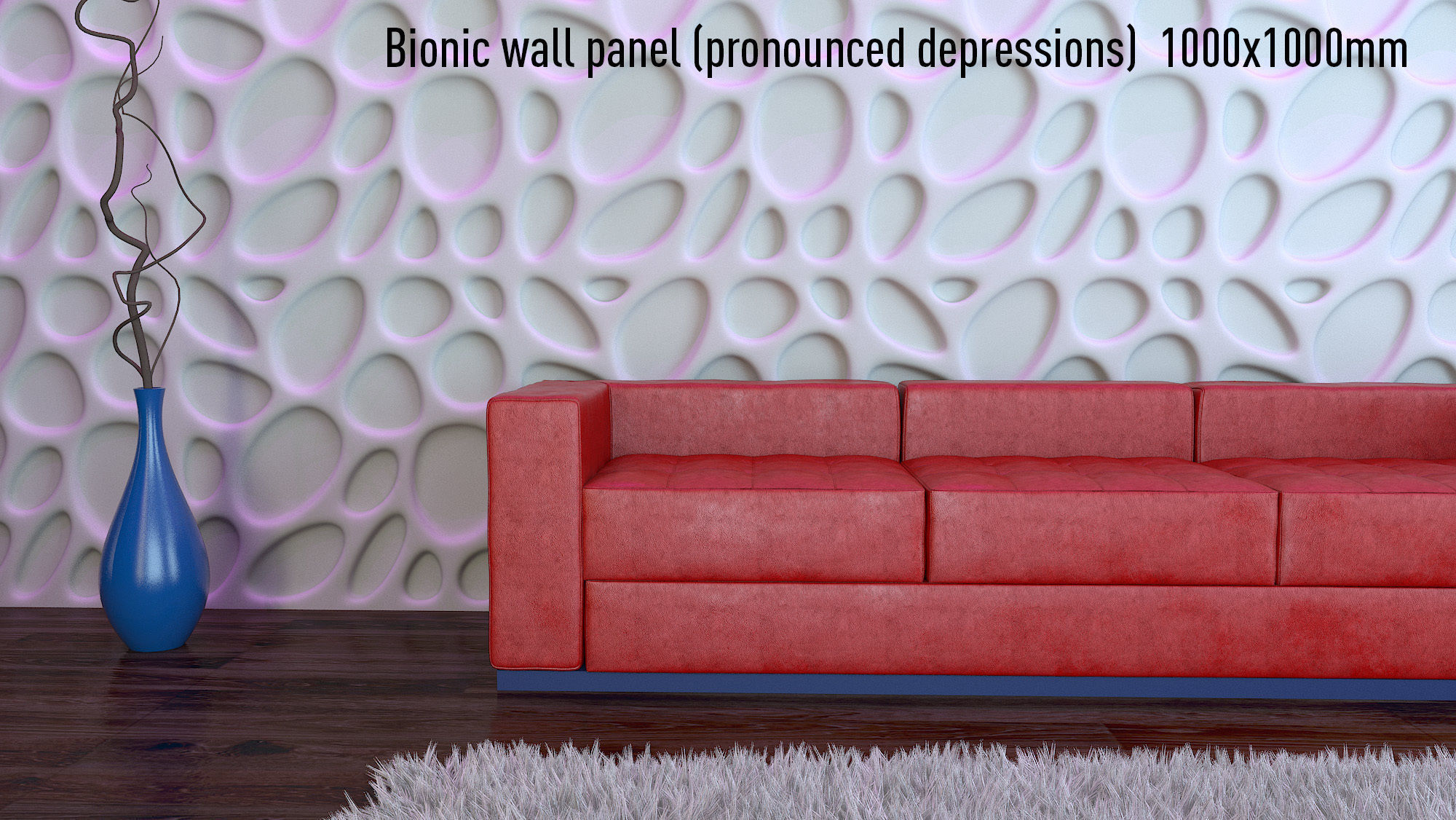 wall panel bionic 3D model_7