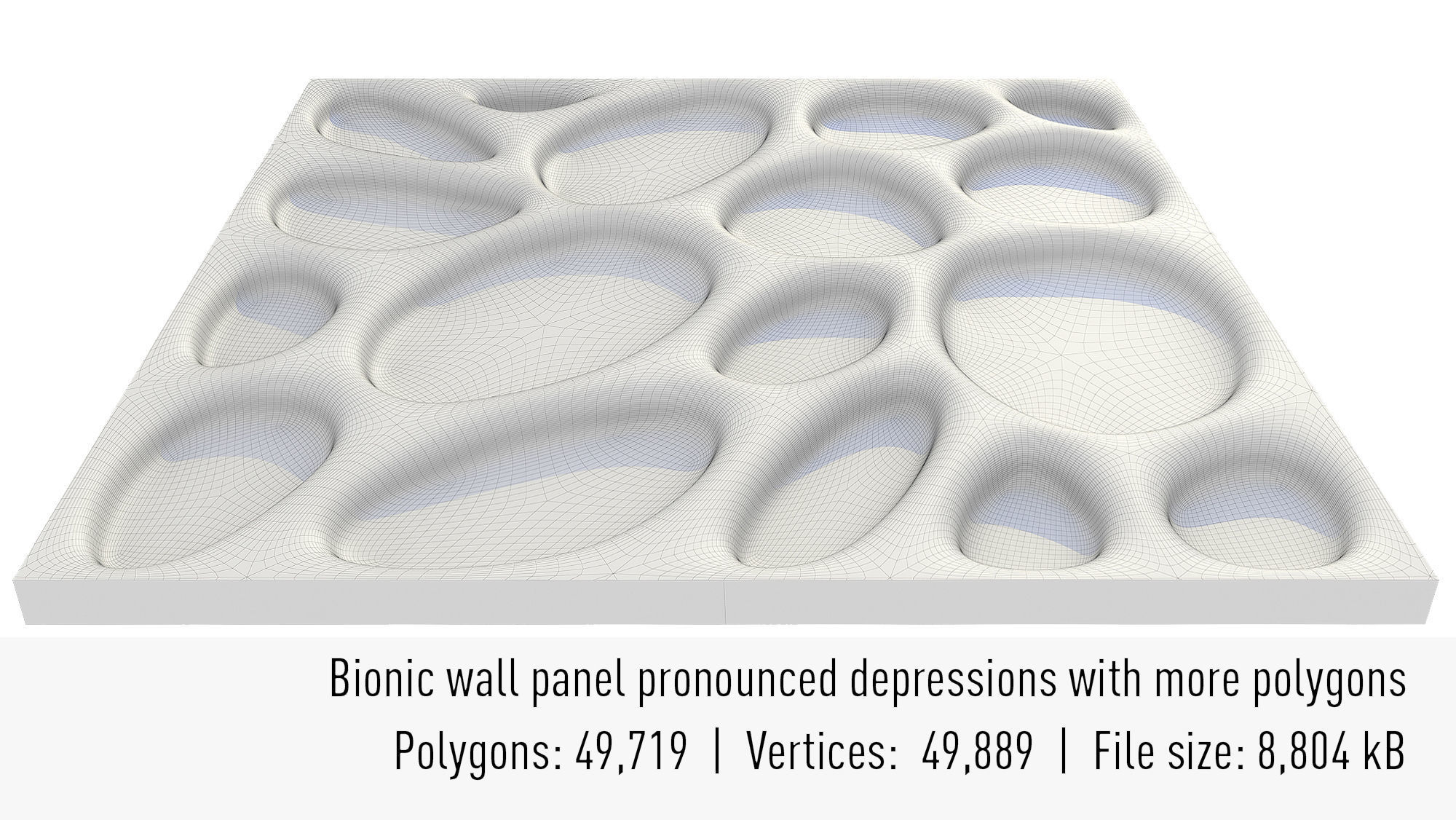 wall panel bionic 3D model_5