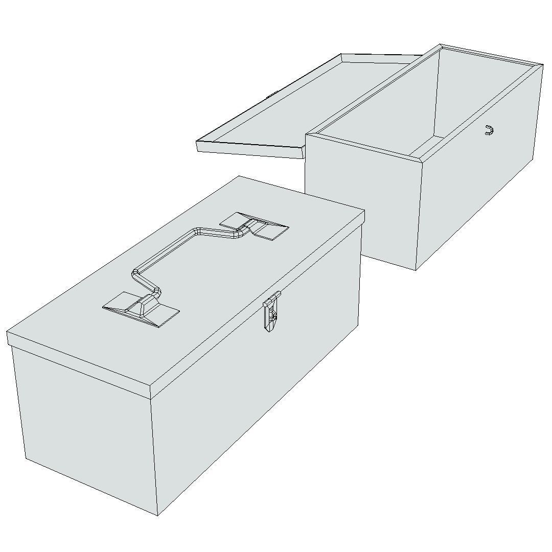 Toolbox - Generic 02  Clean Low-poly 3D model_5
