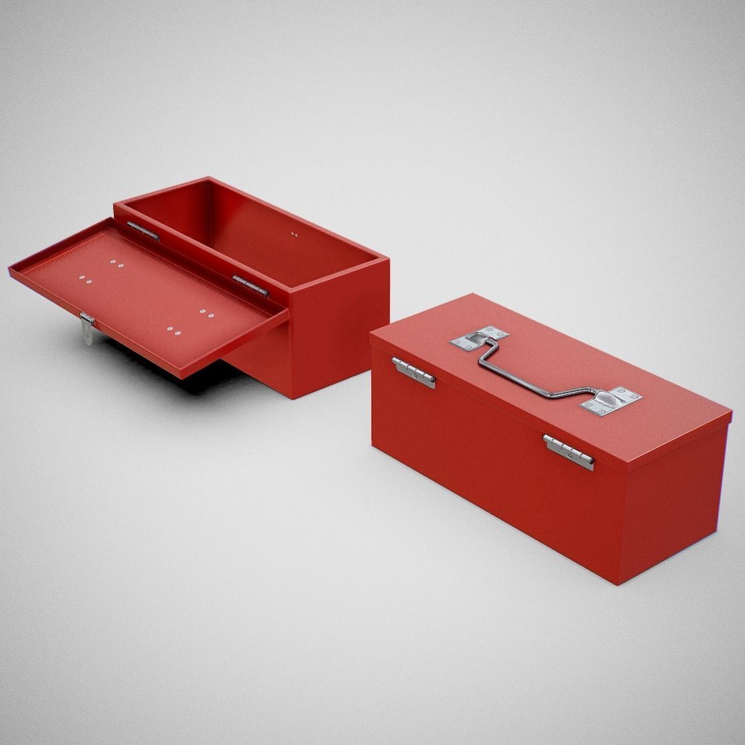 Toolbox - Generic 02  Clean Low-poly 3D model_6