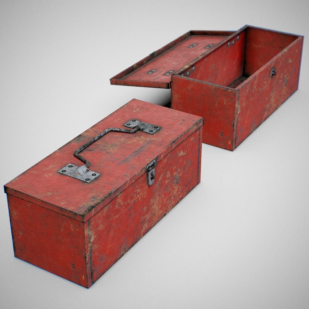 Toolbox - Generic 02 Dirty Low-poly 3D model_4