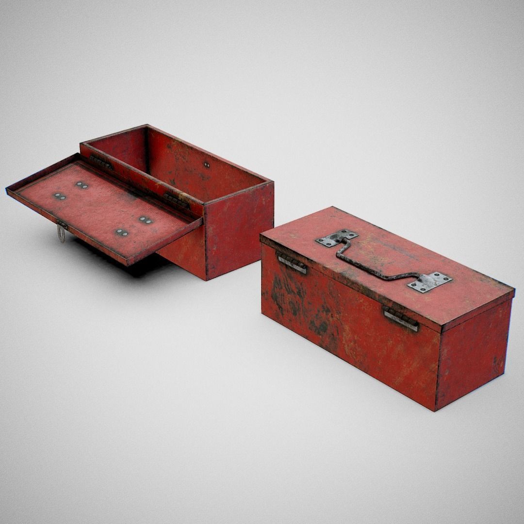 Toolbox - Generic 02 Dirty Low-poly 3D model_6