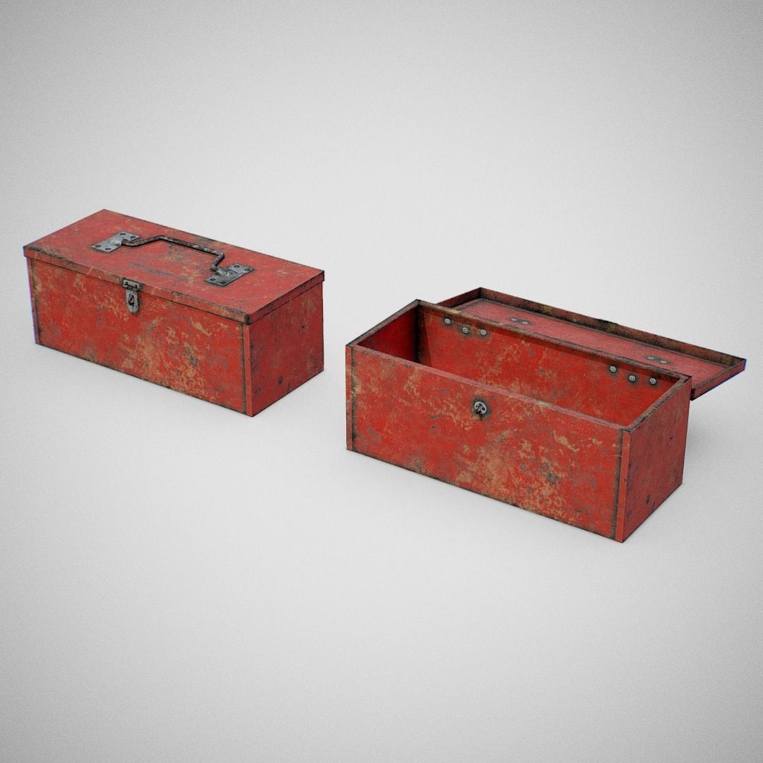 Toolbox - Generic 02 Dirty Low-poly 3D model_2