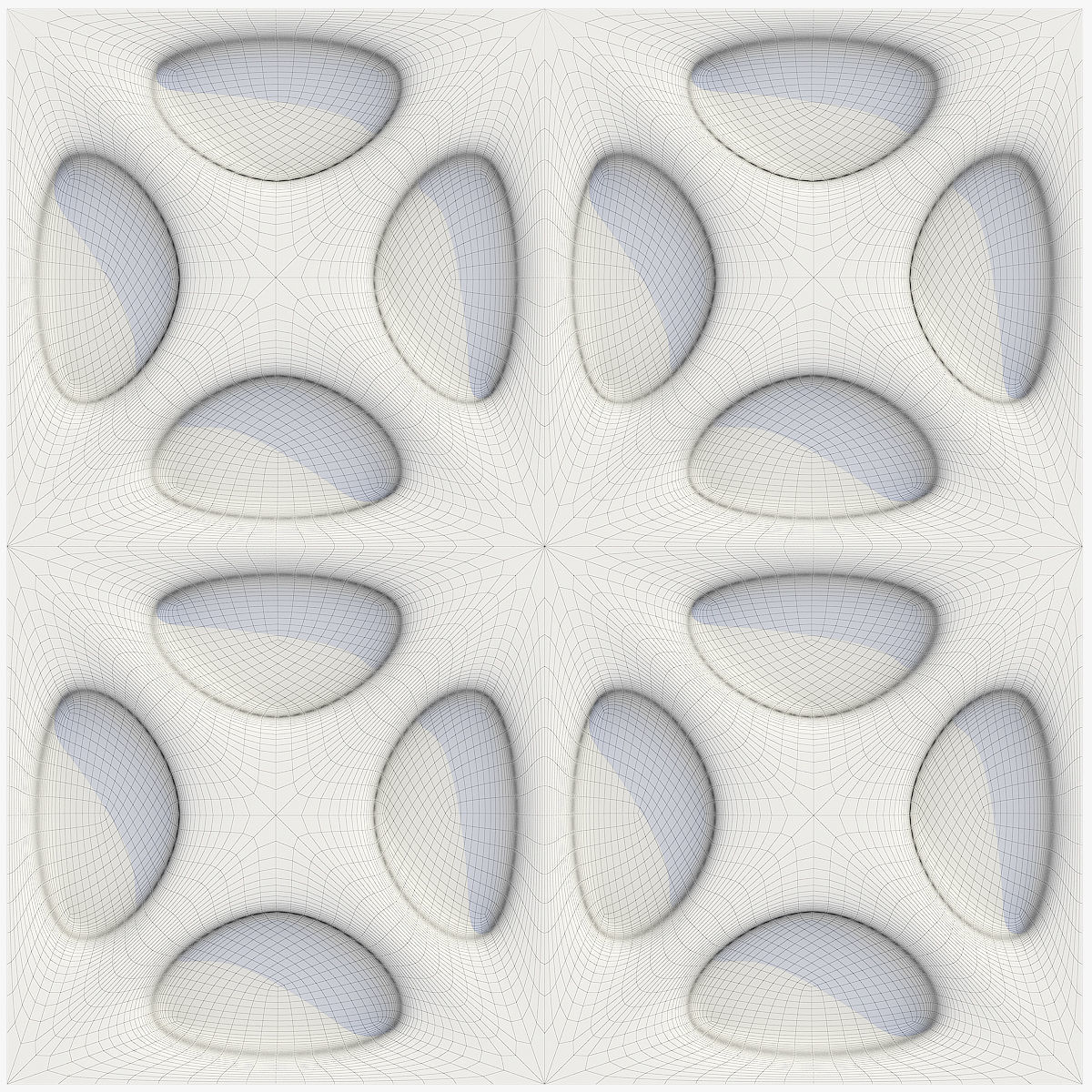 wall panel Bionic element 3D model_1