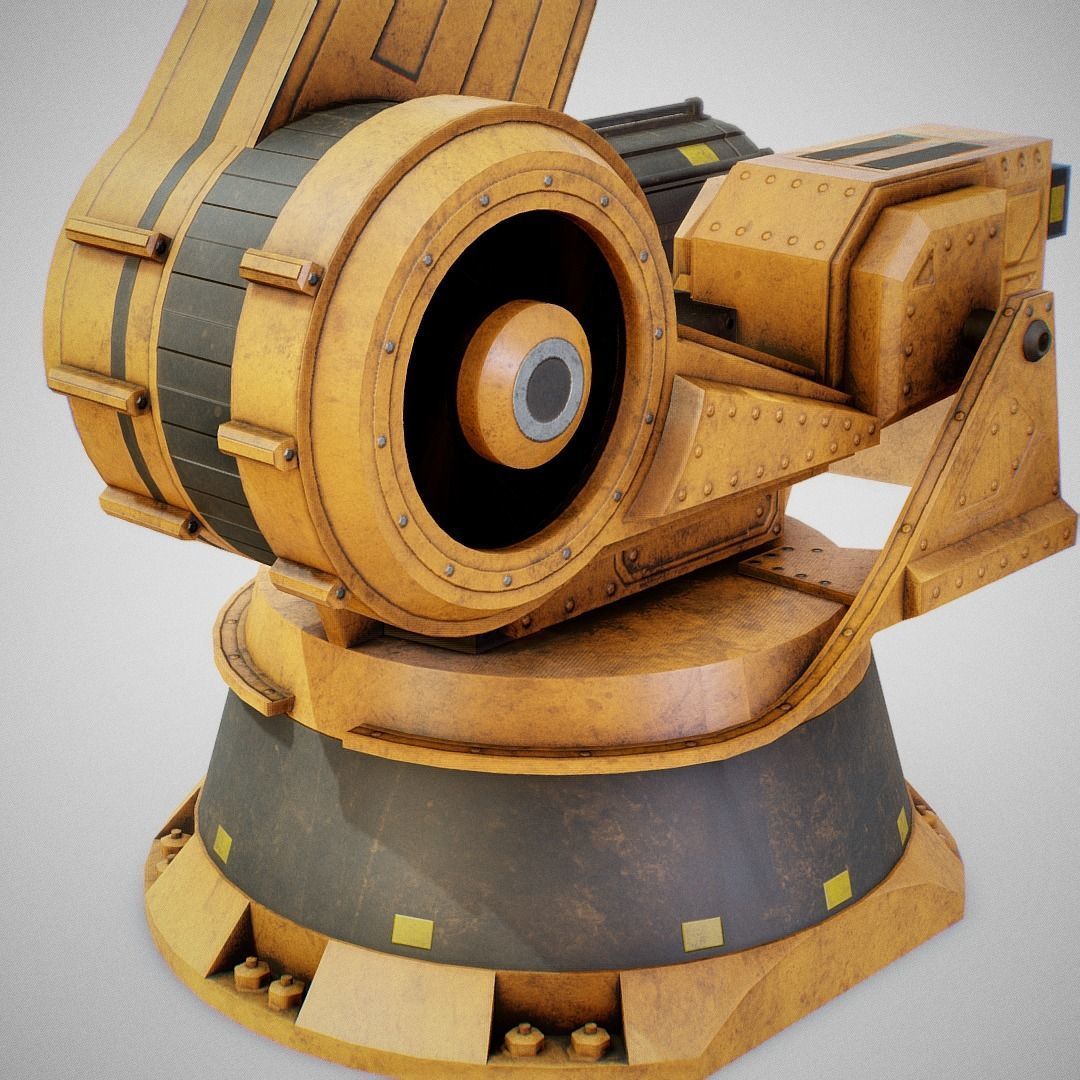 Industrial Robot Arm - Generic 01 Low-poly 3D model_8