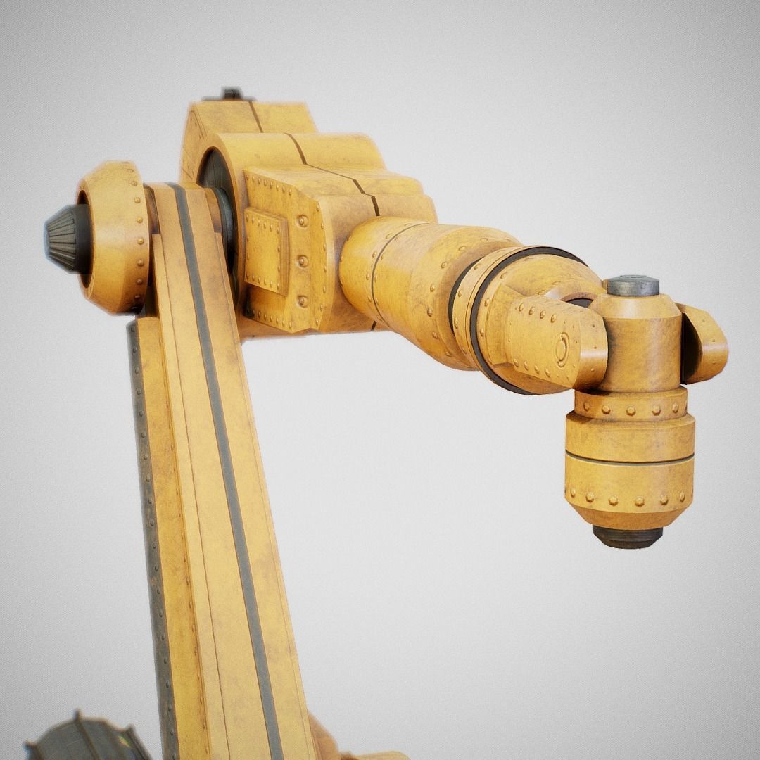 Industrial Robot Arm - Generic 01 Low-poly 3D model_10