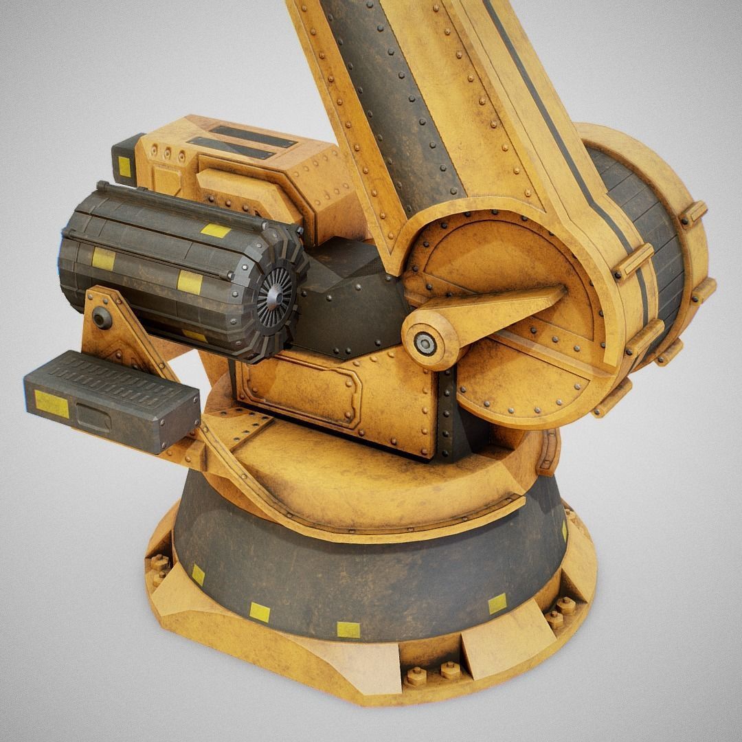 Industrial Robot Arm - Generic 01 Low-poly 3D model_12