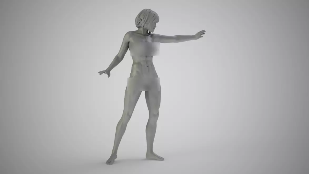 Art Pose 6 3D print model