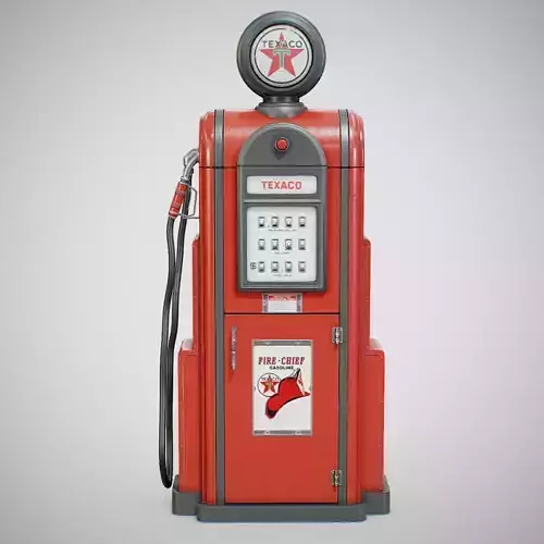 Gas Pump - Texaco 60s Clean