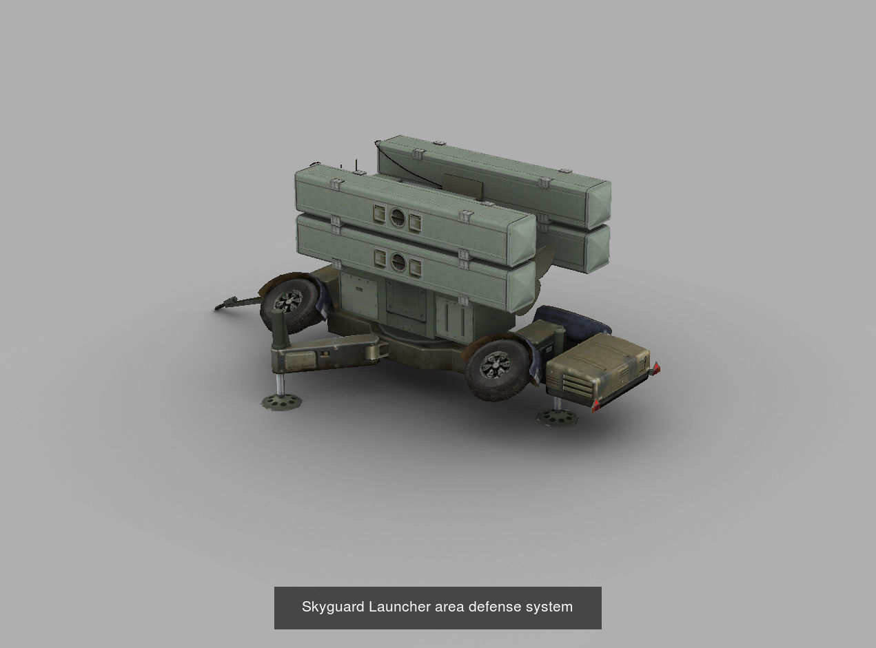 Skyguard area defense system 3D Model Collection_4