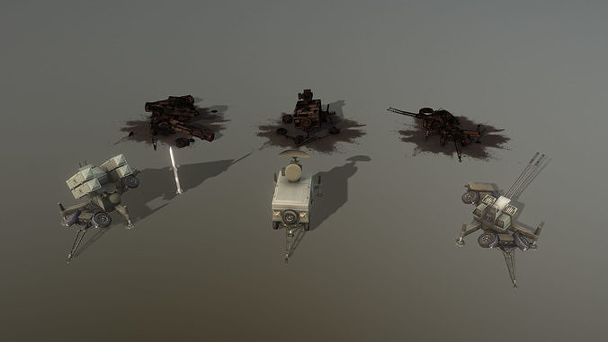 Skyguard area defense system 3D Model Collection
