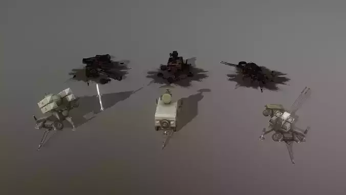 Skyguard area defense system 3D Model Collection
